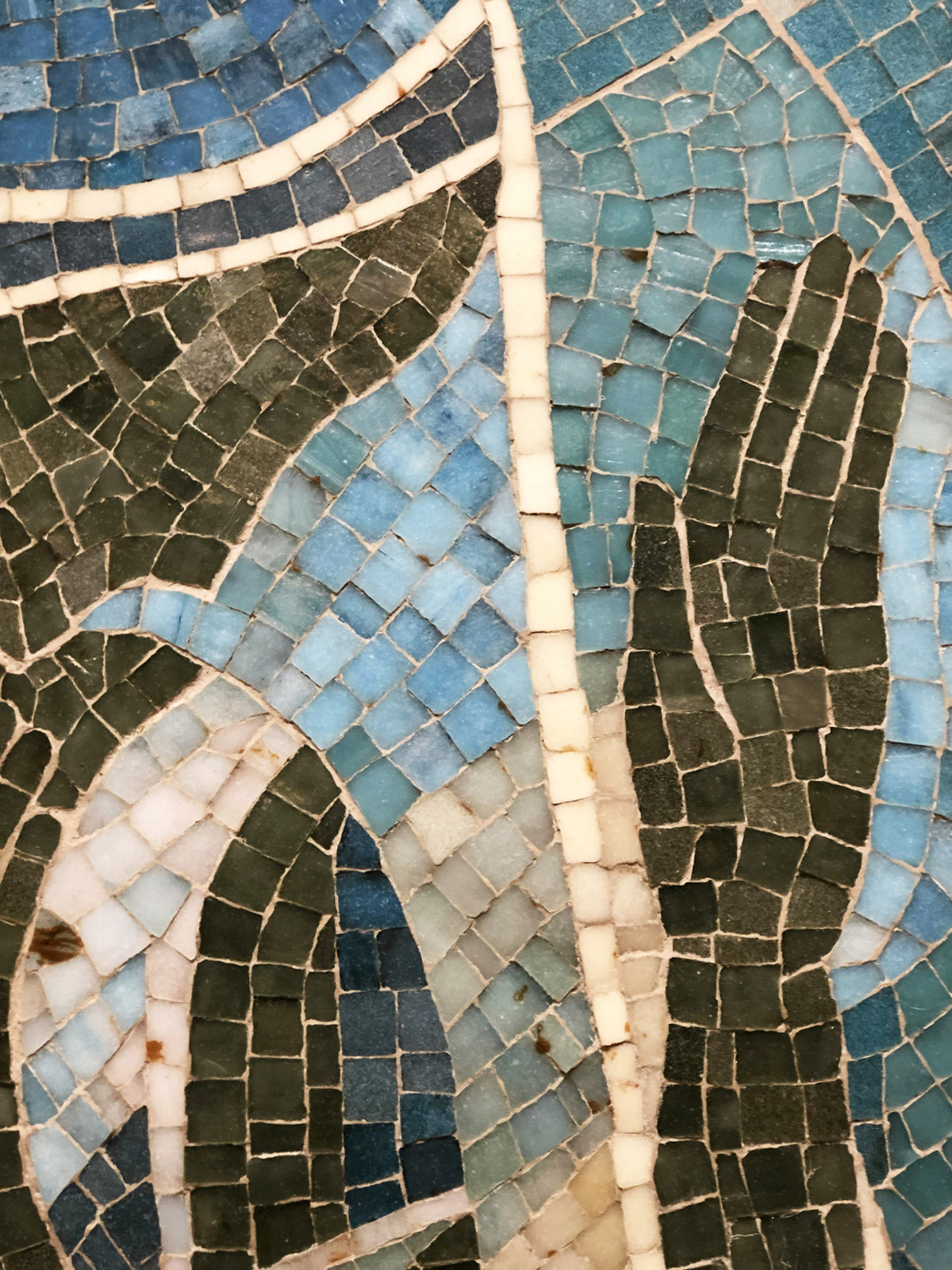 Panneau de mosaïque polychrome