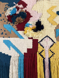 Tapisserie murale polychrome en coton