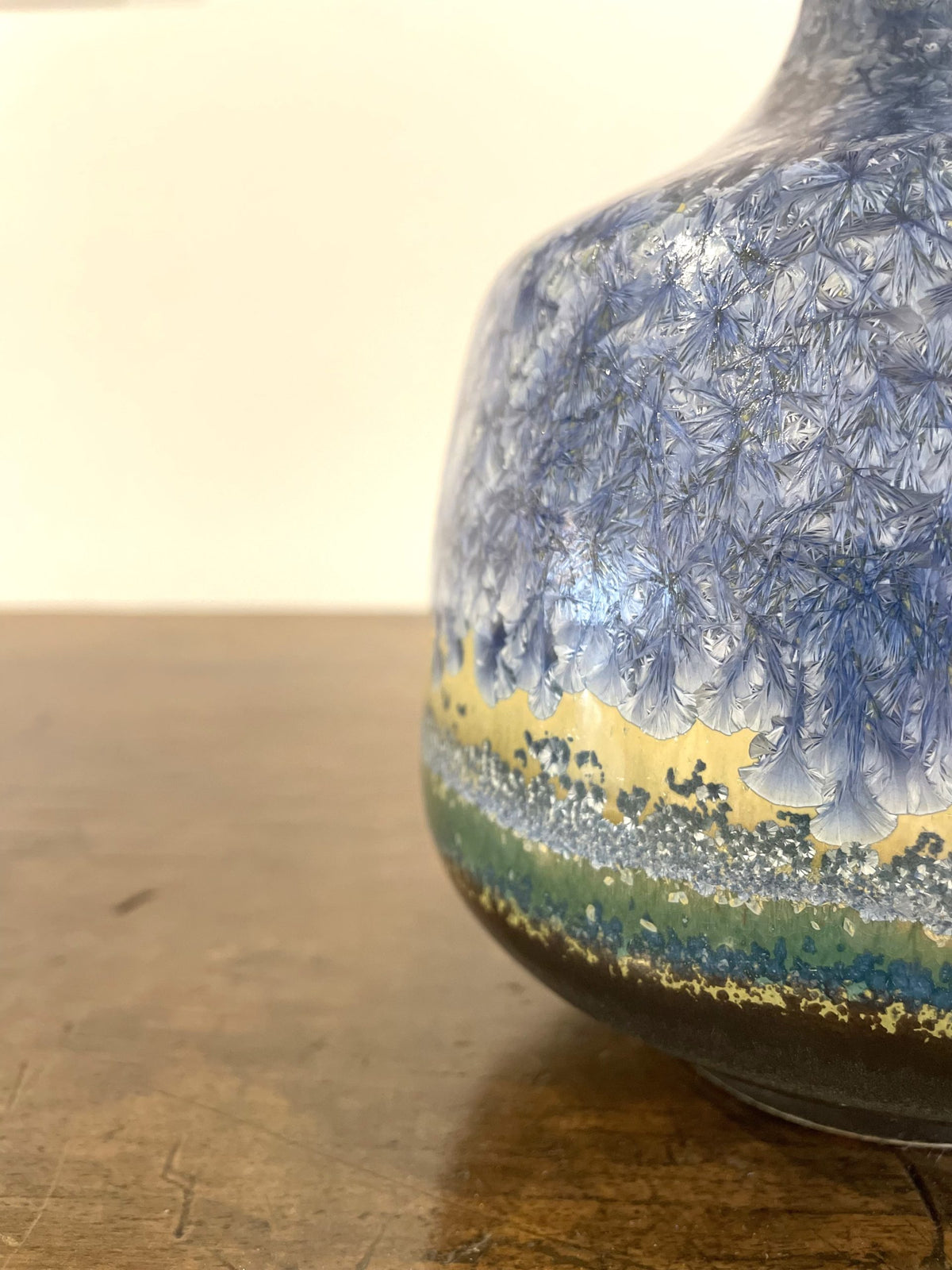 Paire de lampes bleues en céramique