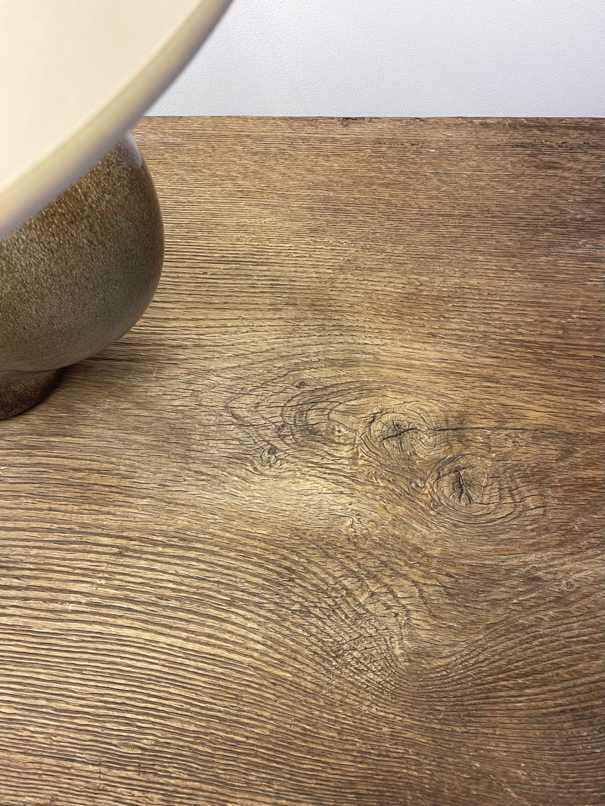 Mesa consola de roble macizo