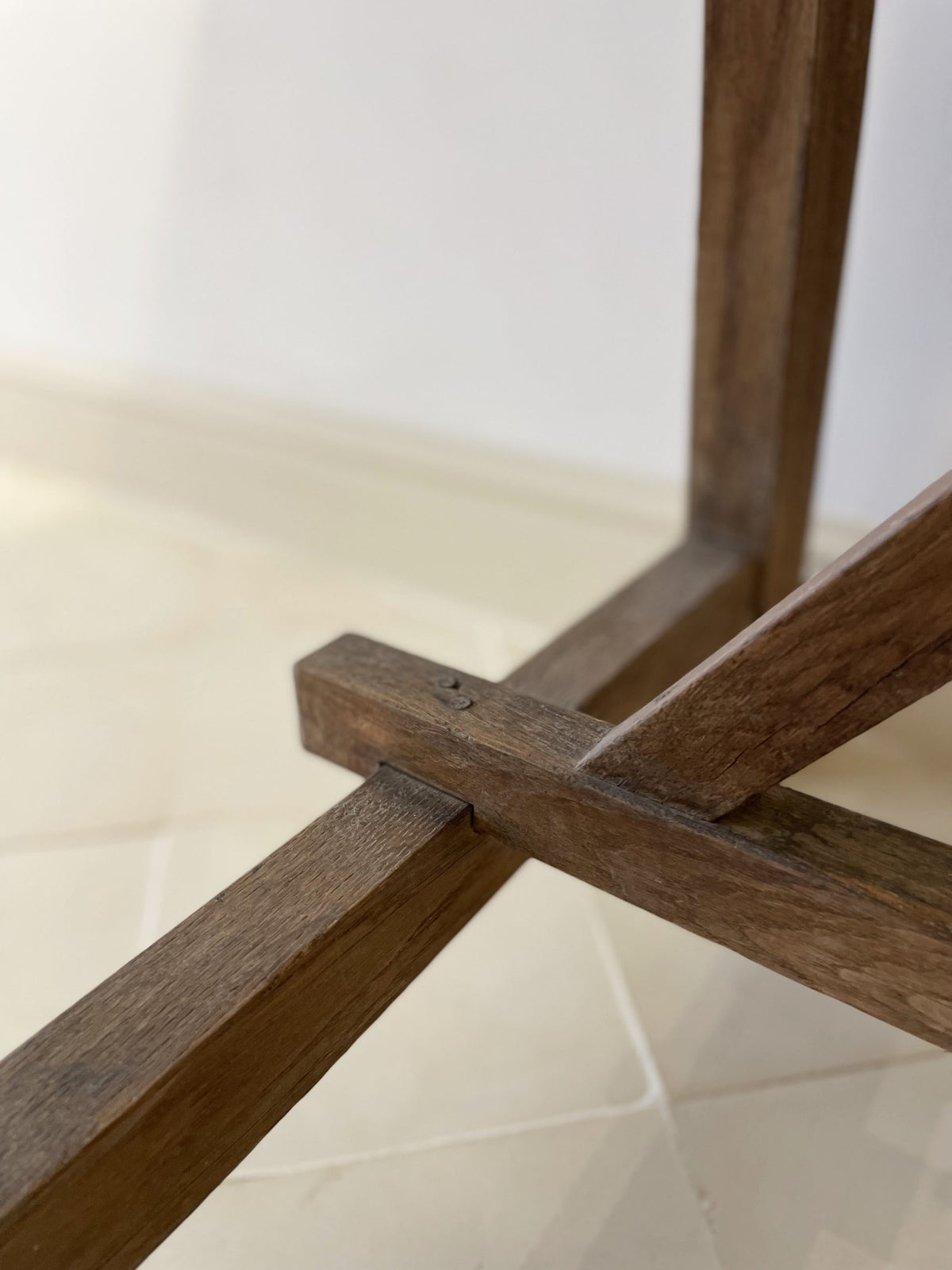 Mesa consola de roble macizo