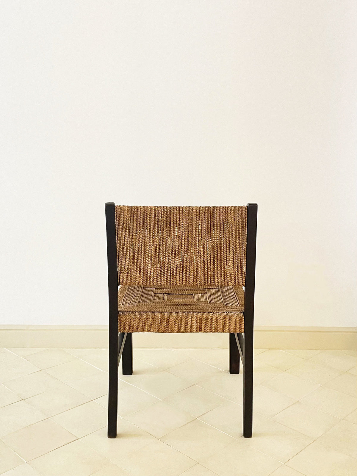 Fauteuil en chêne et corde