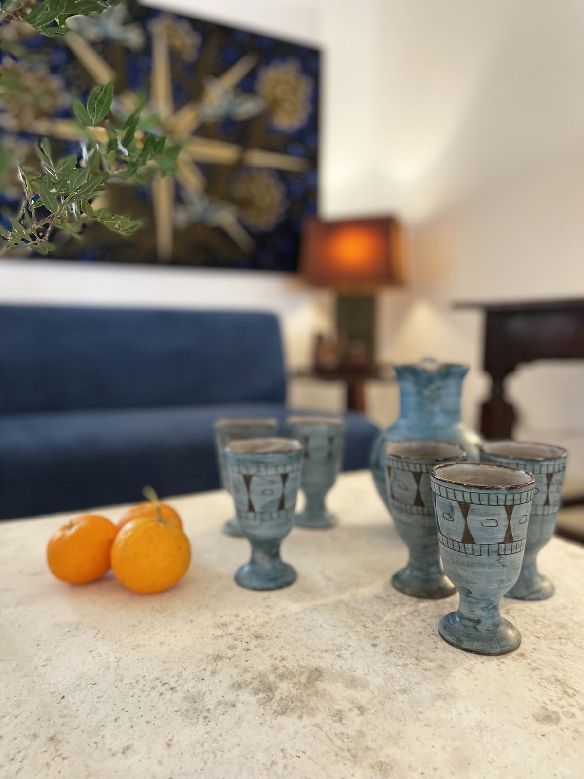 Ceramic orangeade set