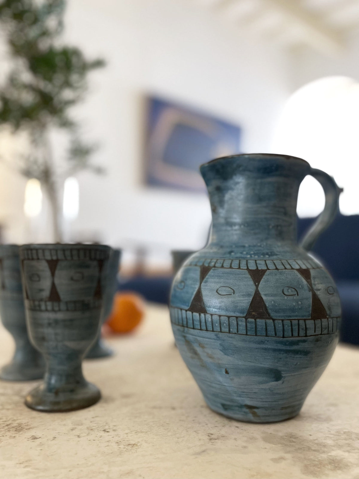 Ceramic orangeade set