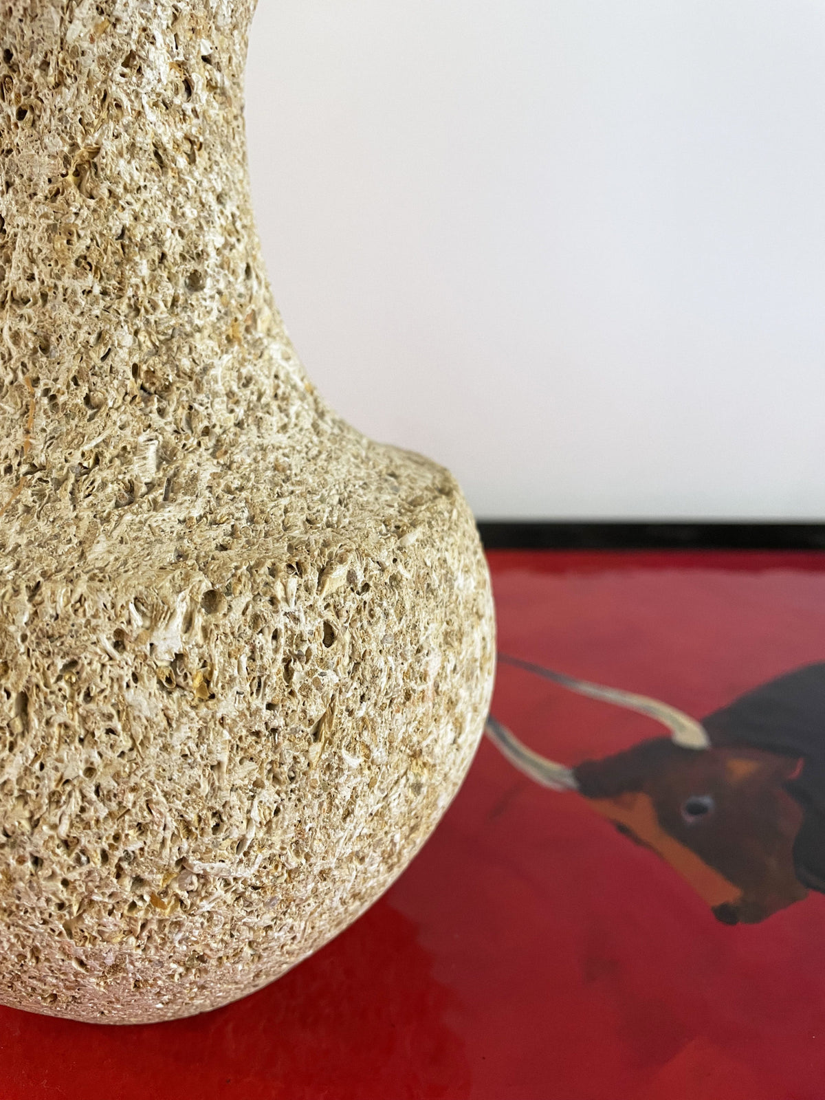 Small stone table lamp