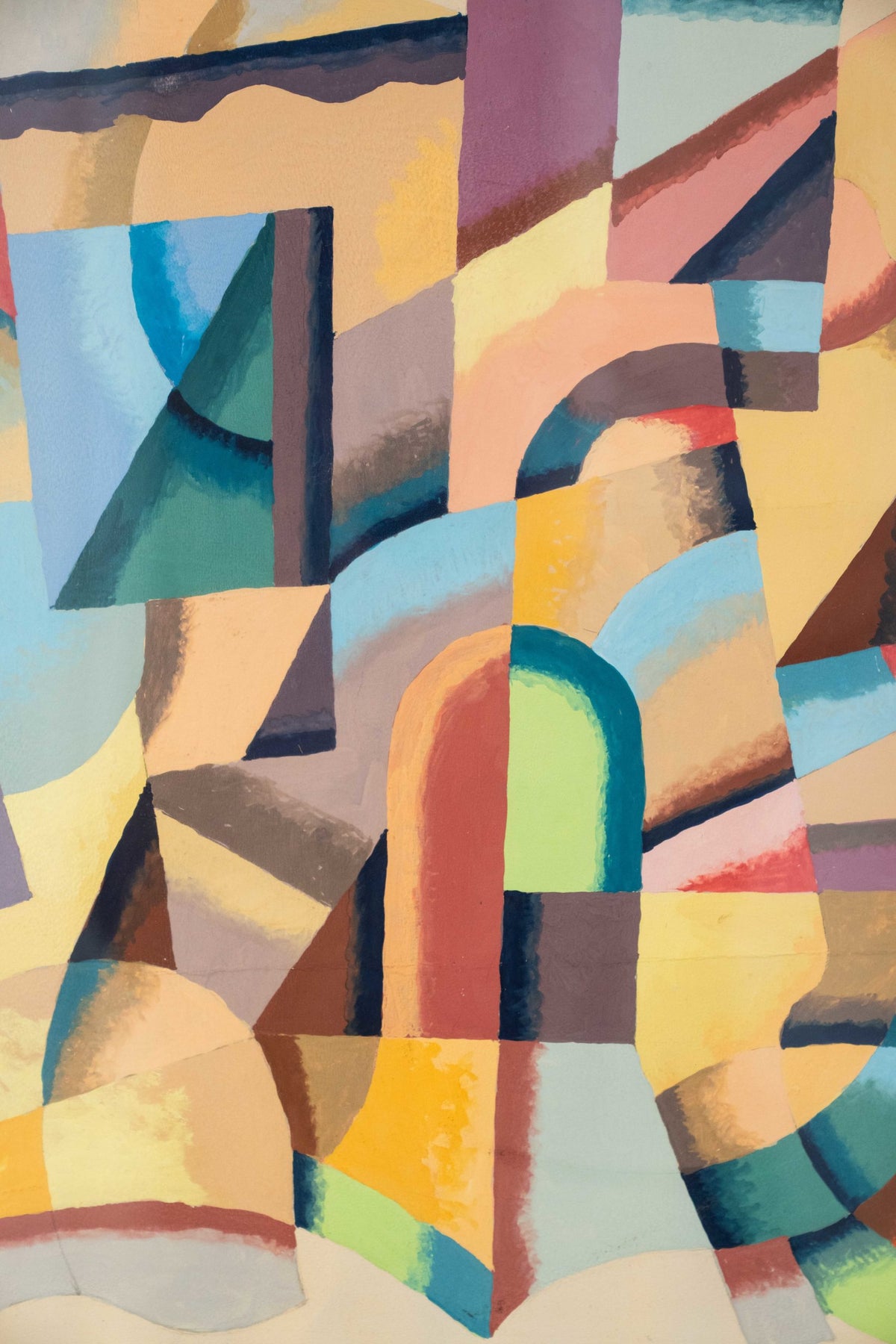 Polychrome abstarct gouache