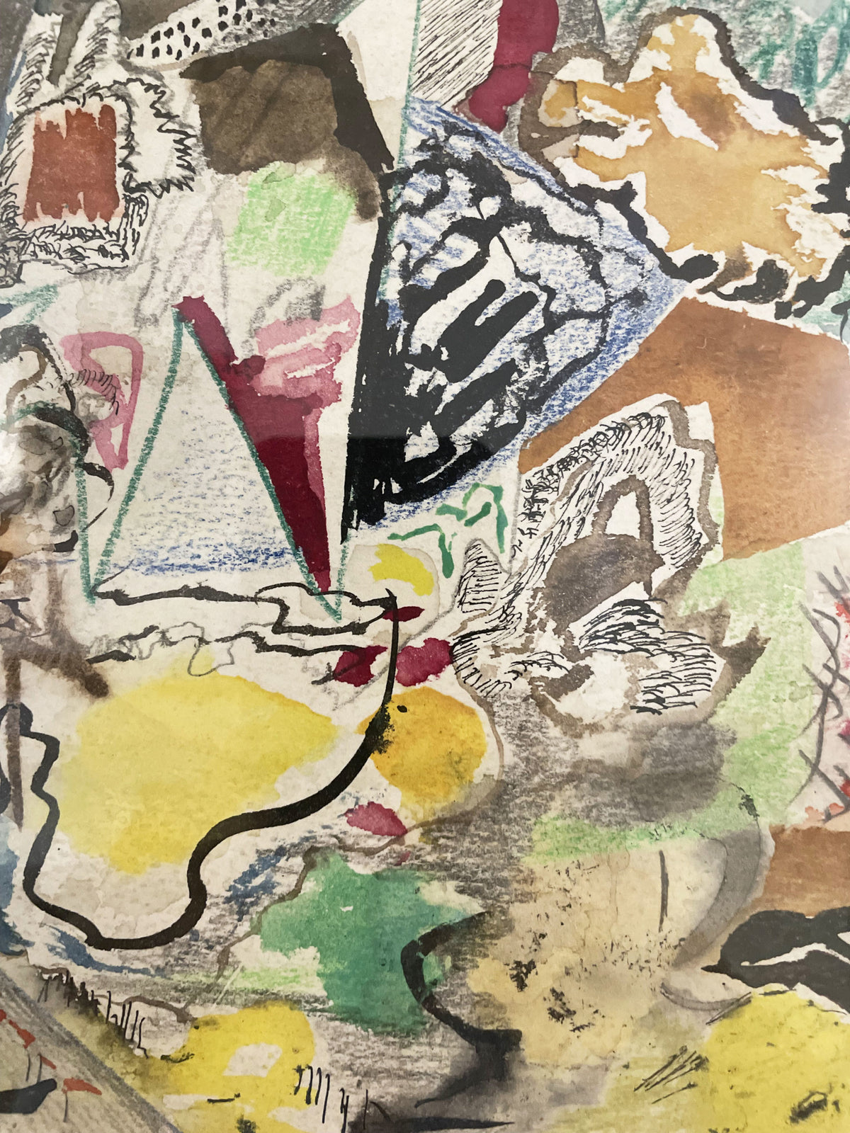 Aquarelle polychrome sur papier