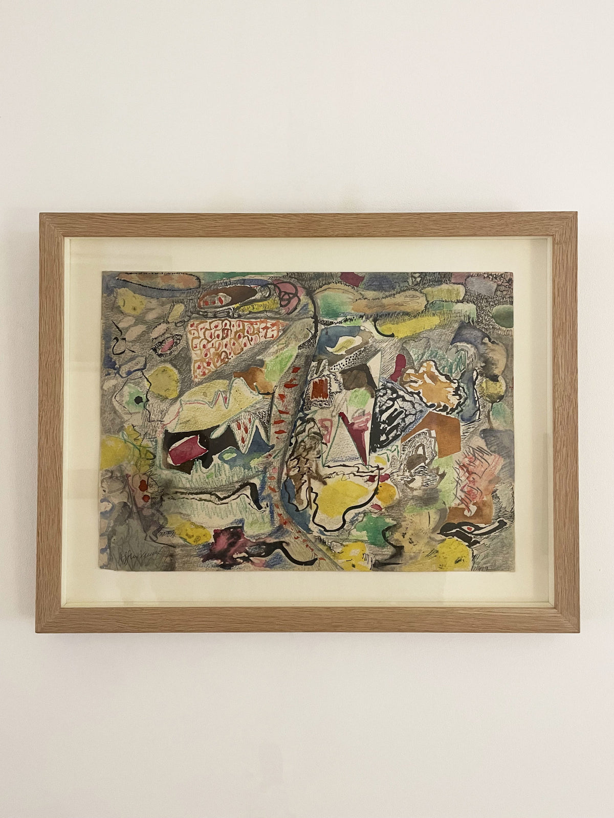 Aquarelle polychrome sur papier