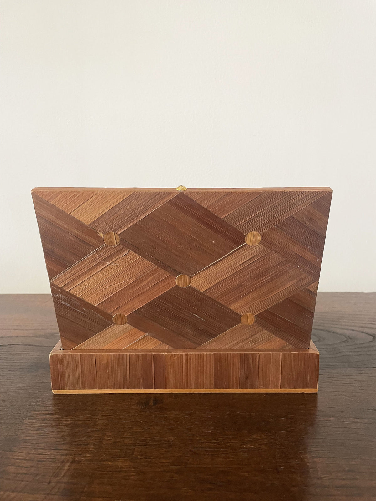 Art Deco straw marquetry box