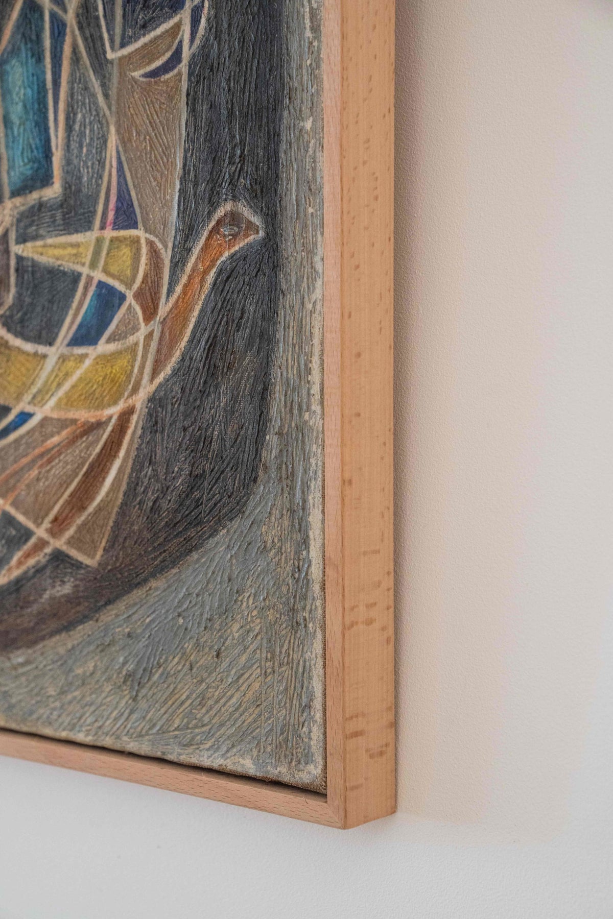 Peinture aux cinq oiseaux