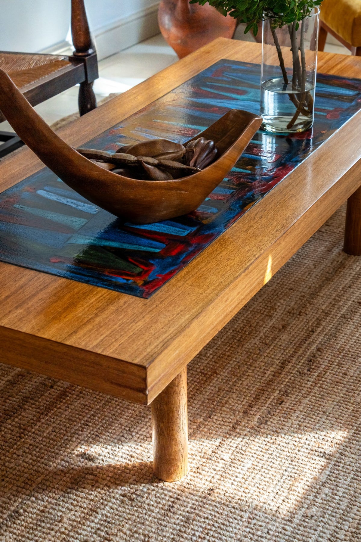 Grande table basse en palissandre