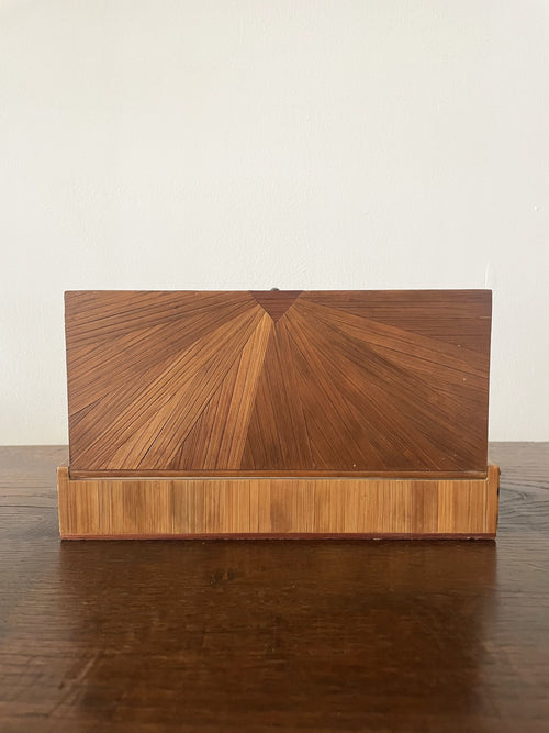 Art Deco straw marquetry box
