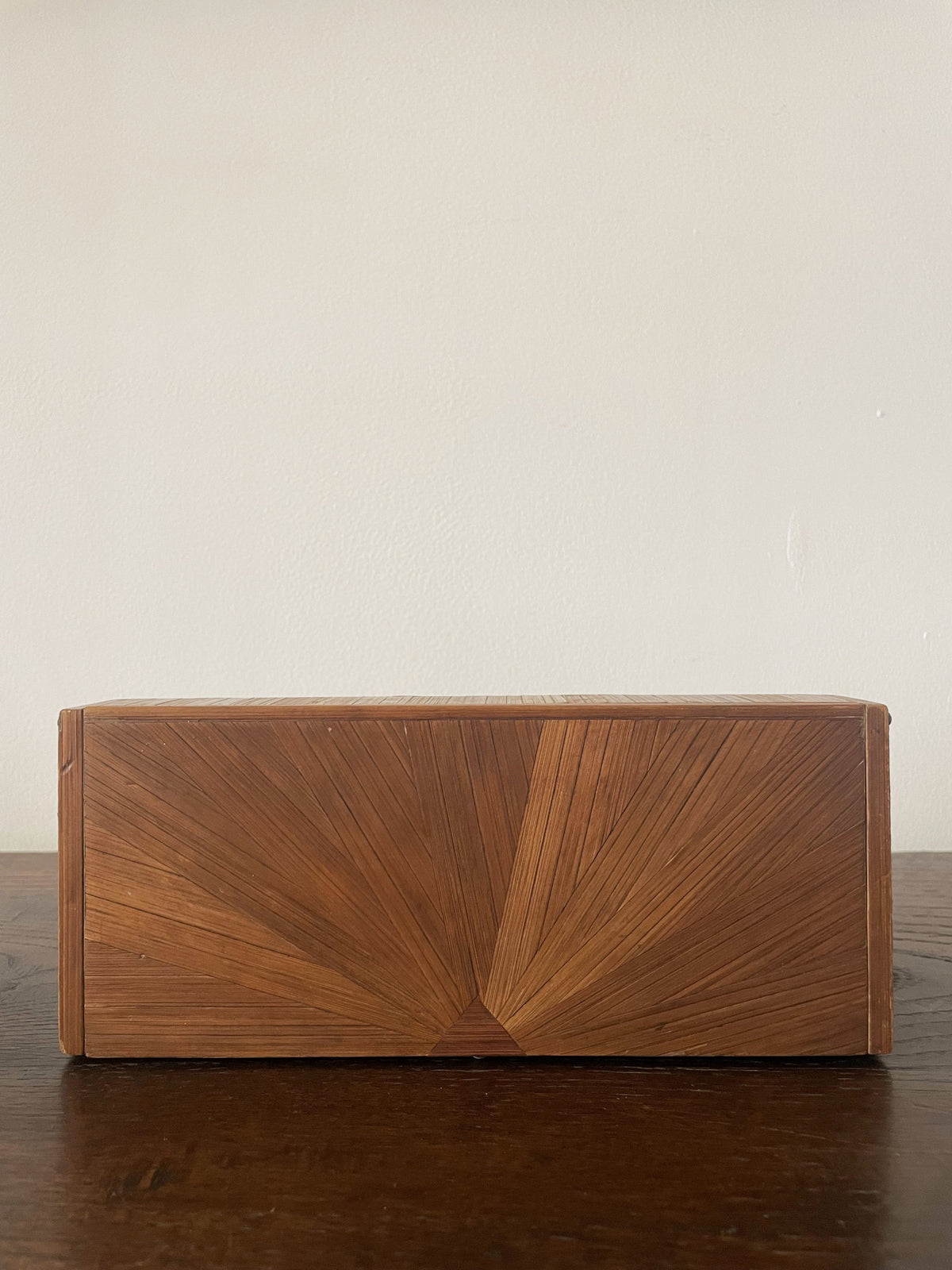 Art Deco straw marquetry box