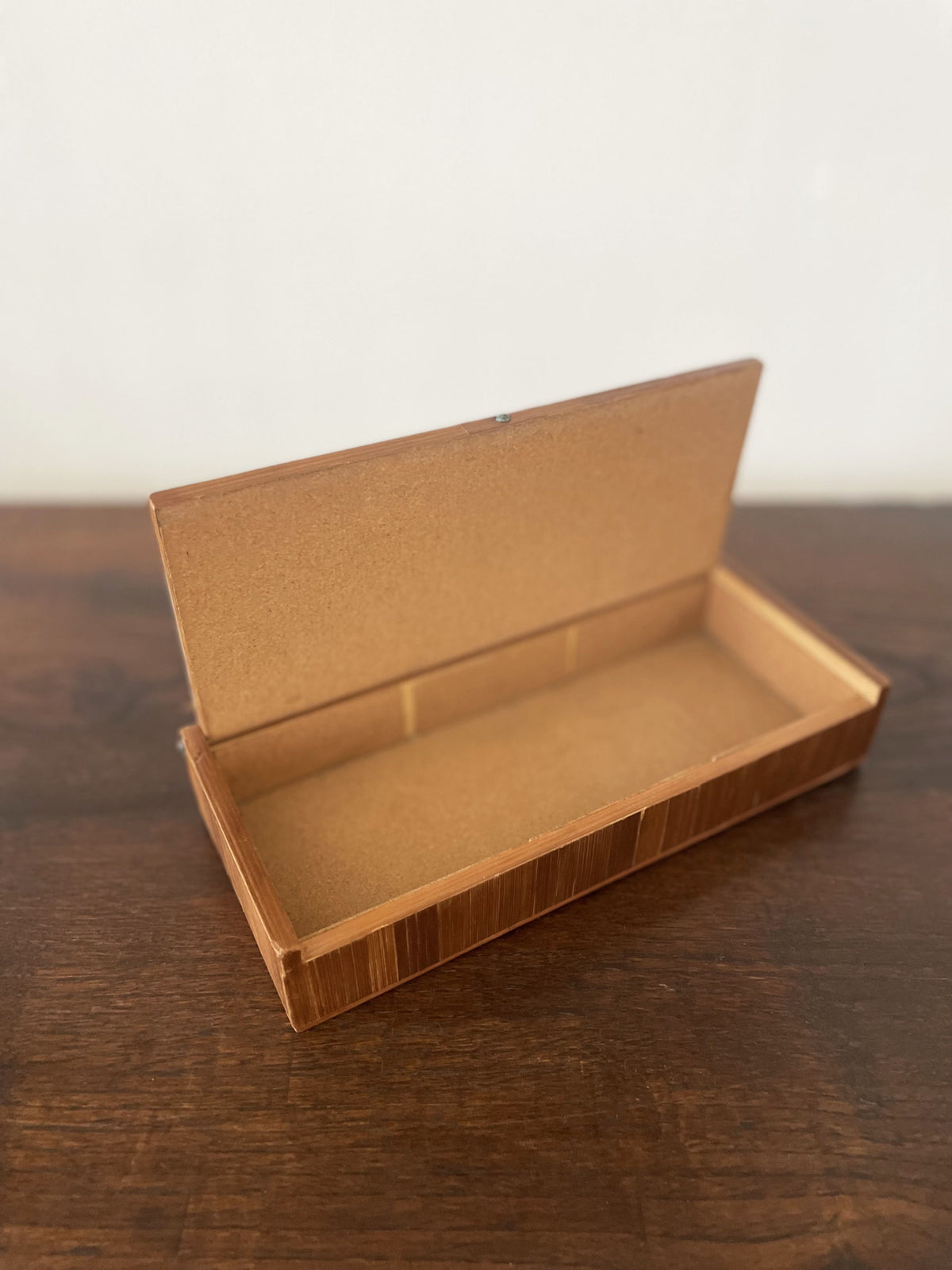 Art Deco straw marquetry box