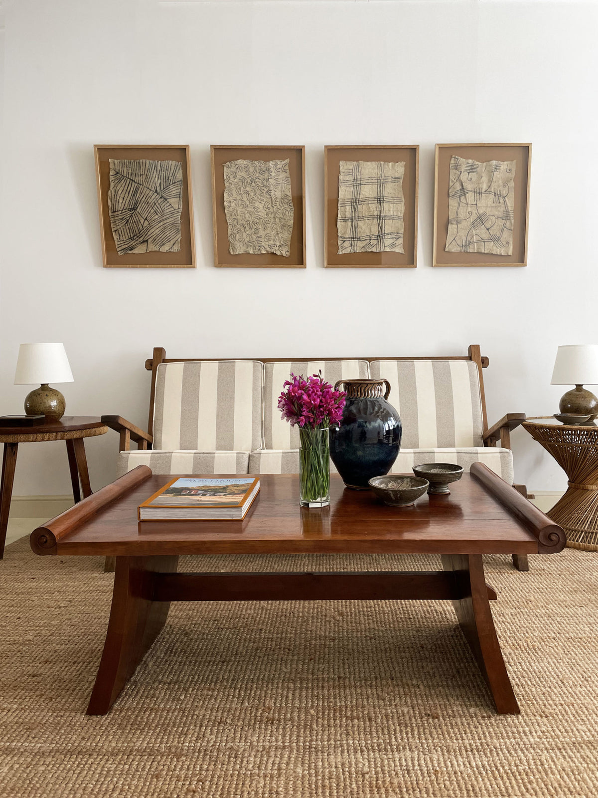 Art Deco walnut coffee table