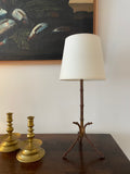 Petite lampe à poser en fer forgé