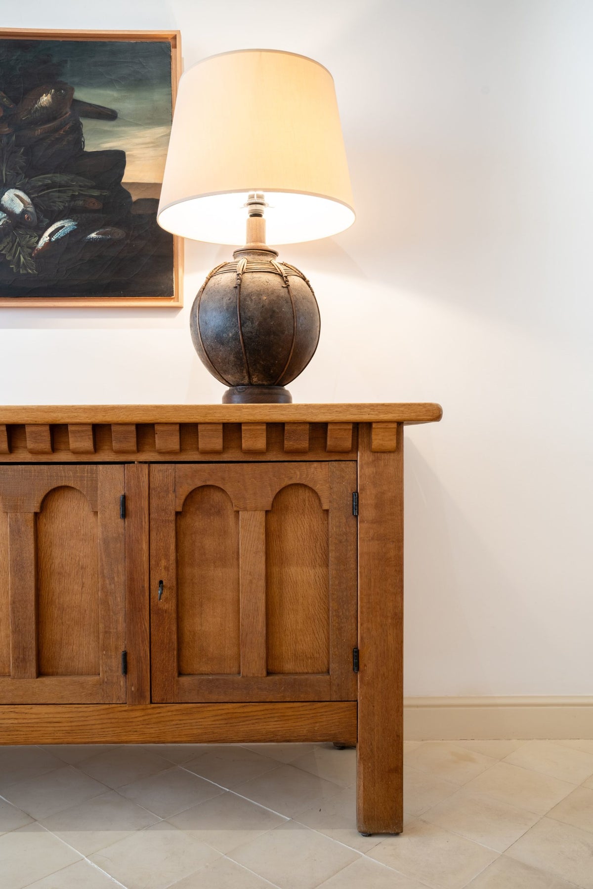 Mueble bufé de roble macizo rubio