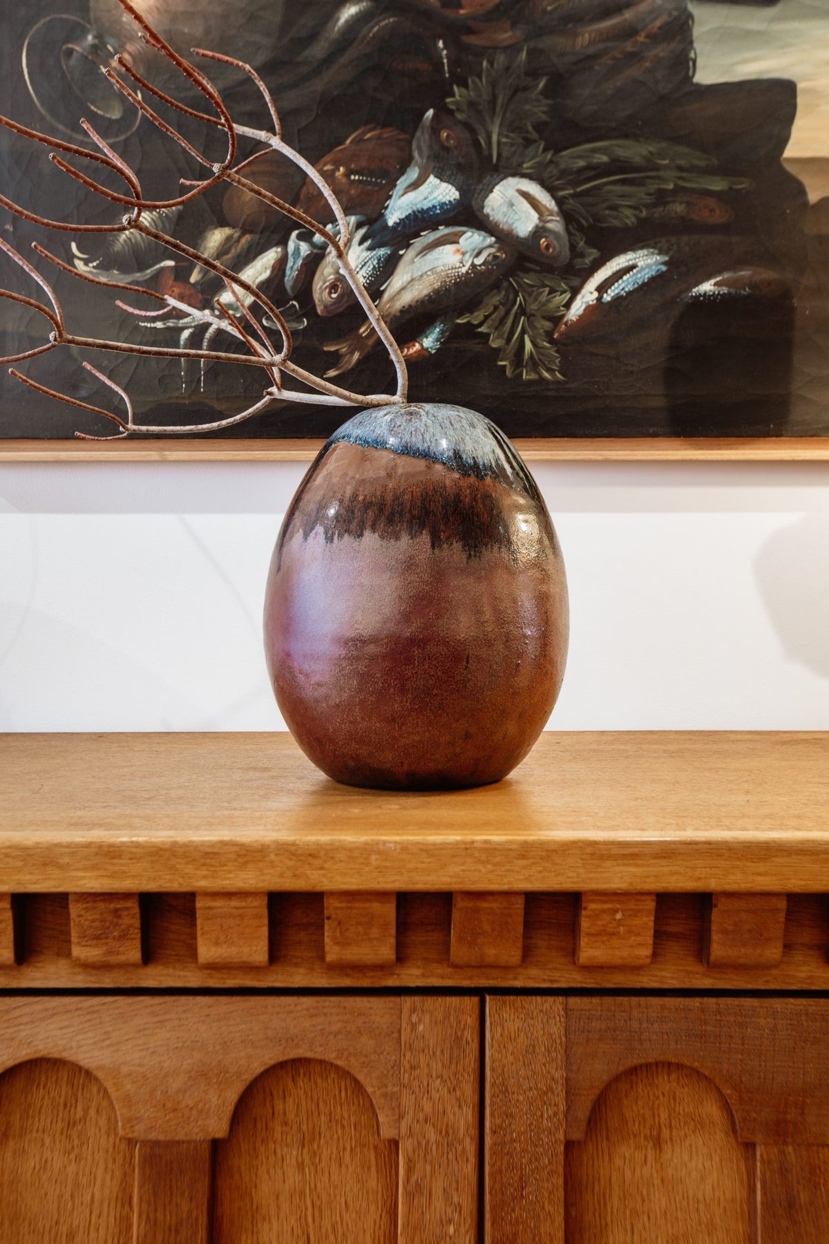 Mueble bufé de roble macizo rubio