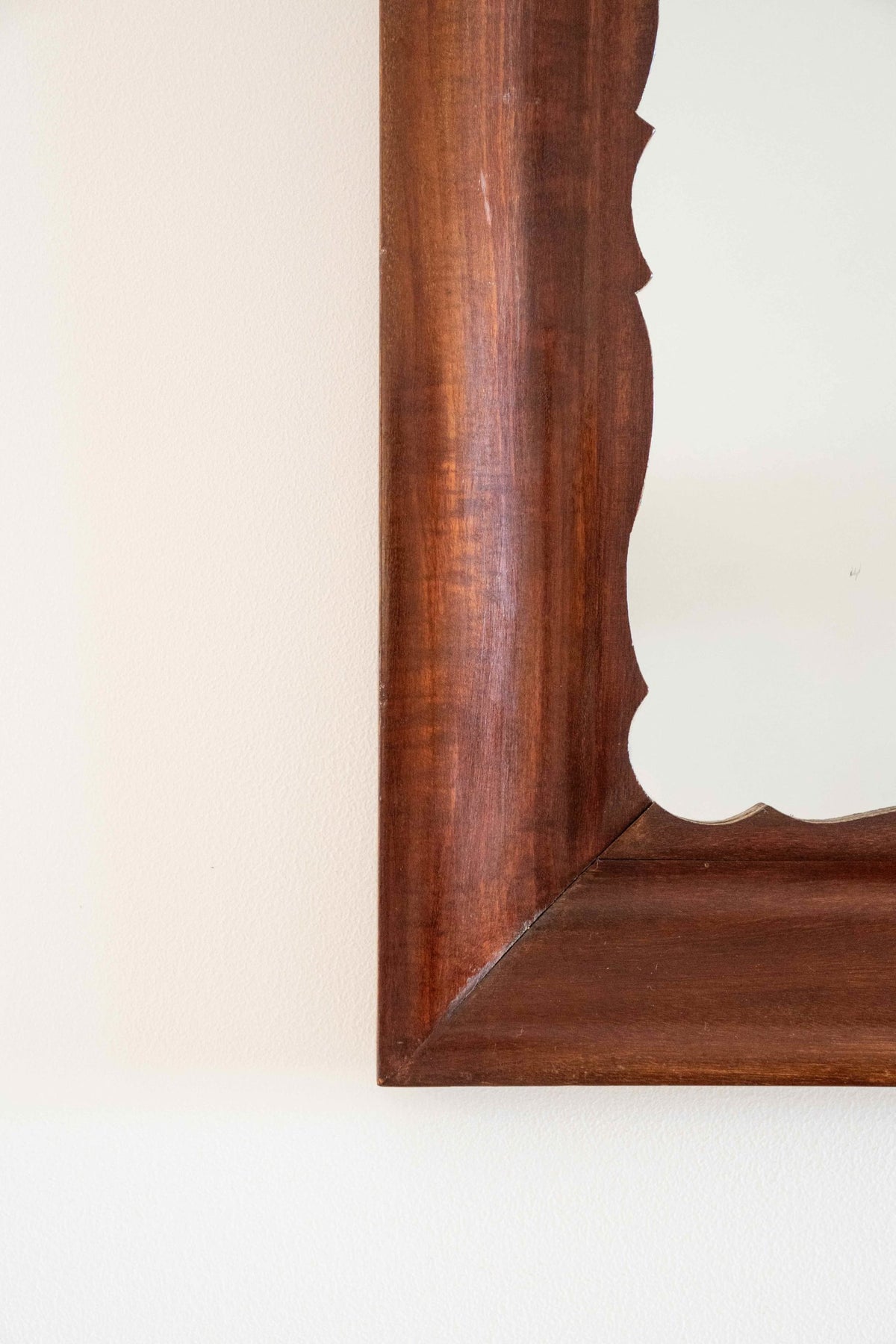 Pair of mirrors in mahogany
