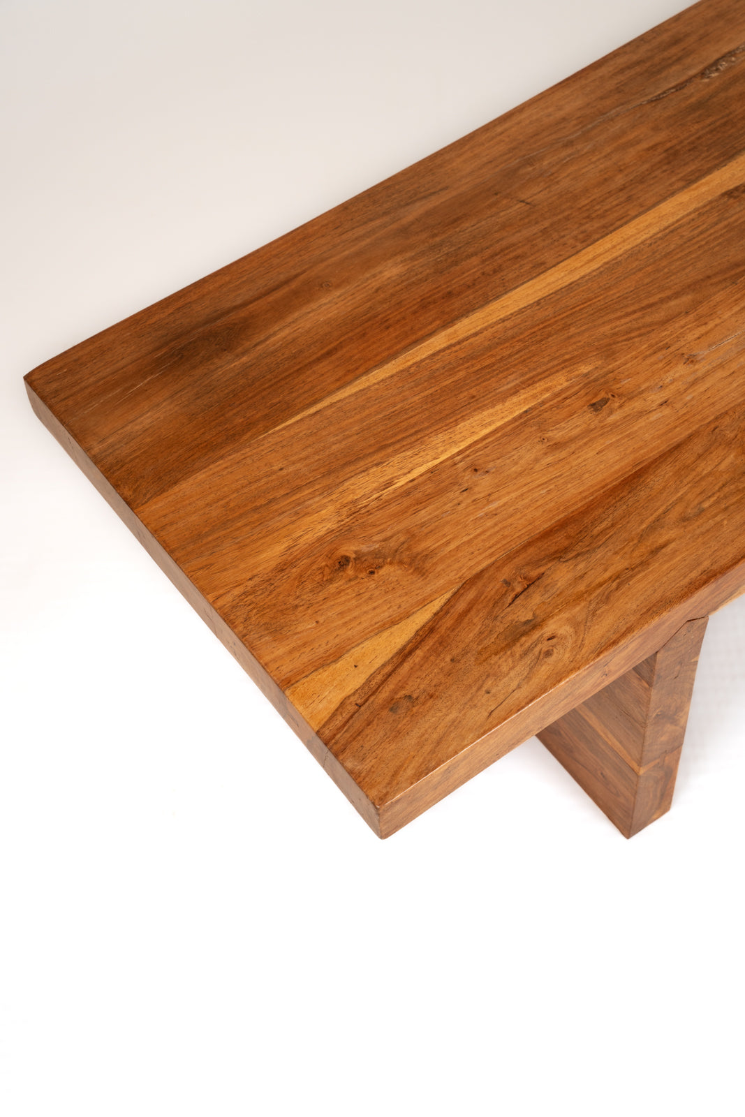 Mesa de café rectangular de nogal