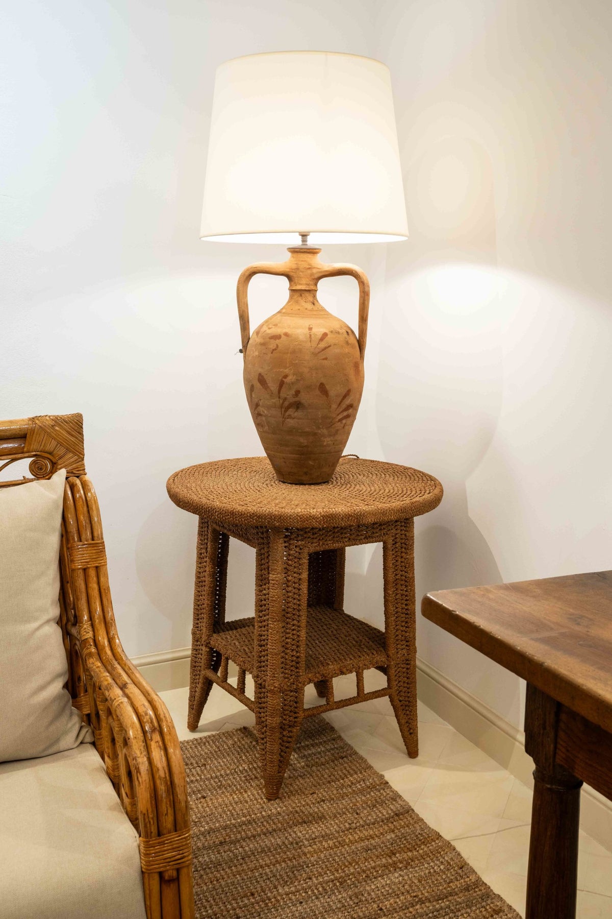 Large rope occasional table