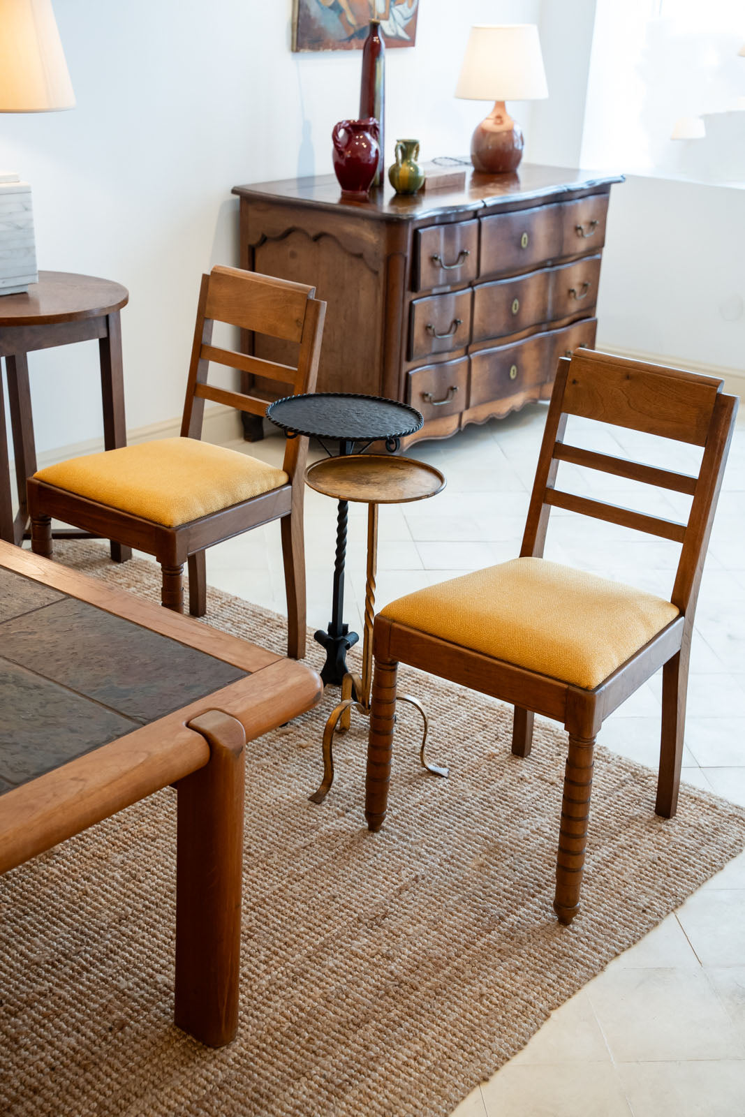 Paire de chaises en chêne