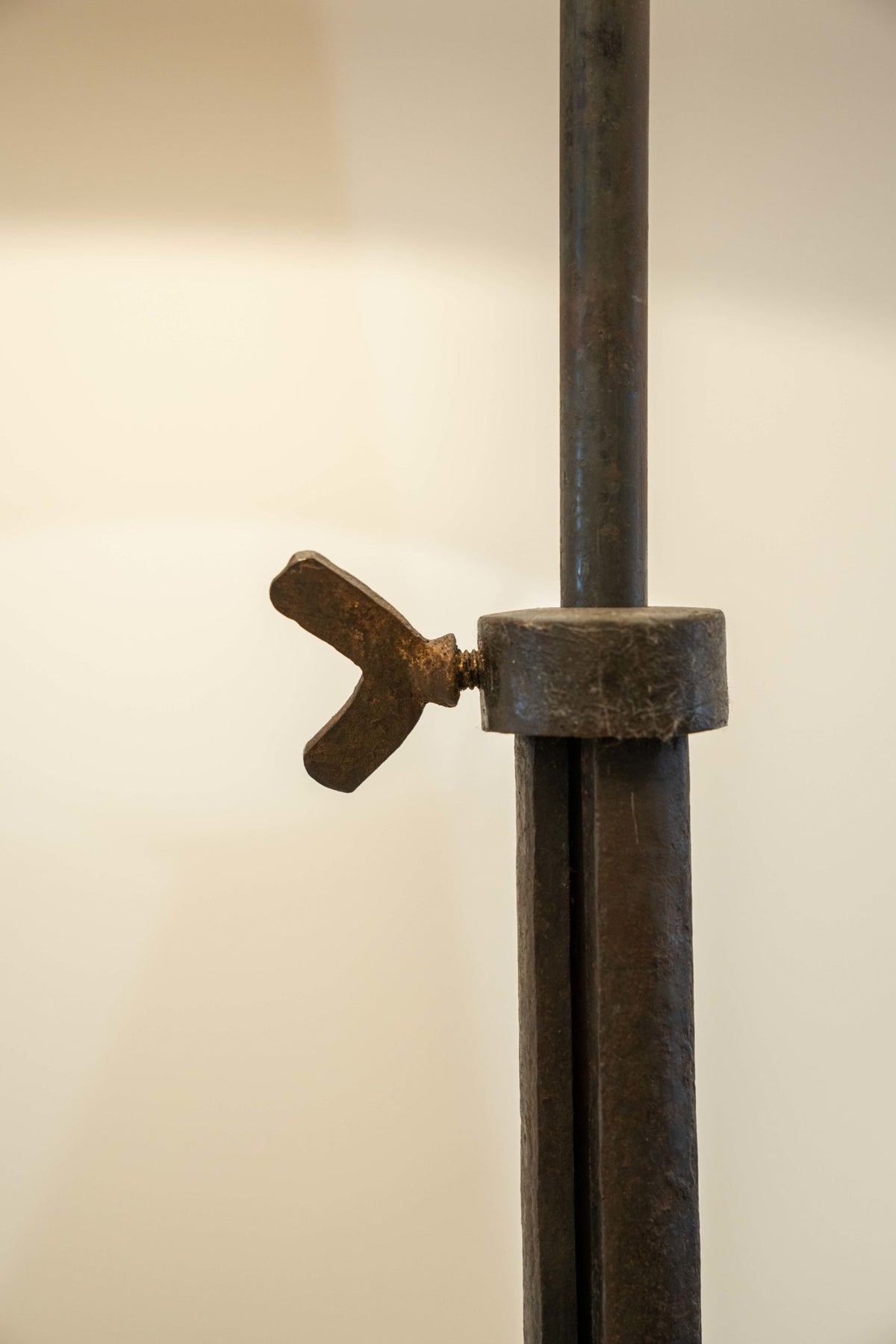 Tall wrought iron floor lamp