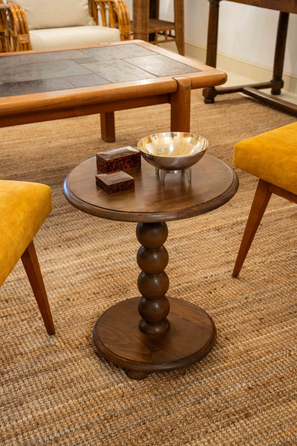 Guéridon Art Déco en hêtre