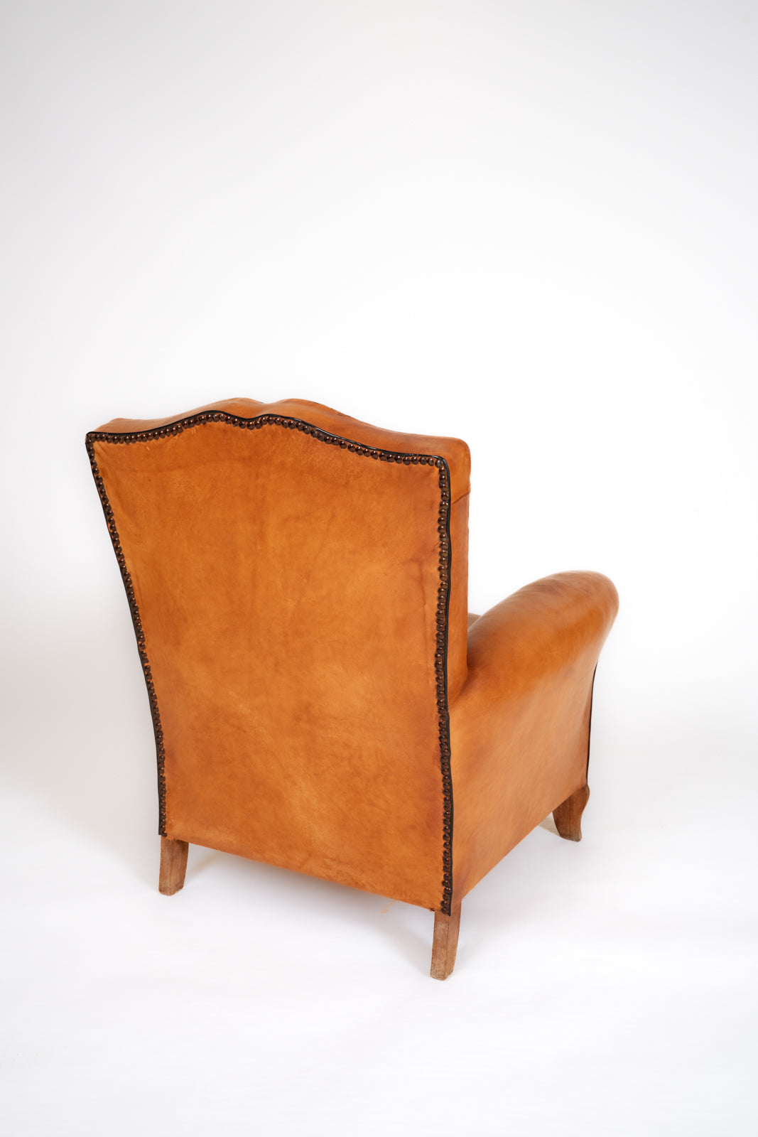 Paire de fauteuils en cuir