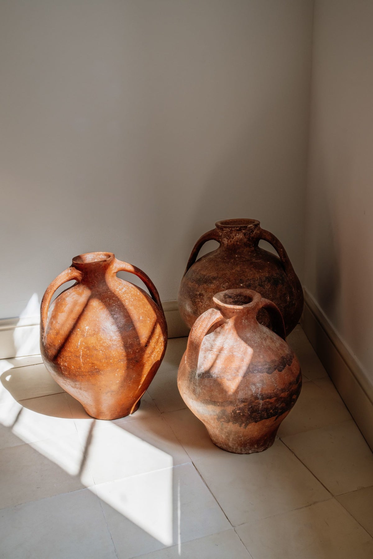 Terracotta jars in the Mahon gallery
