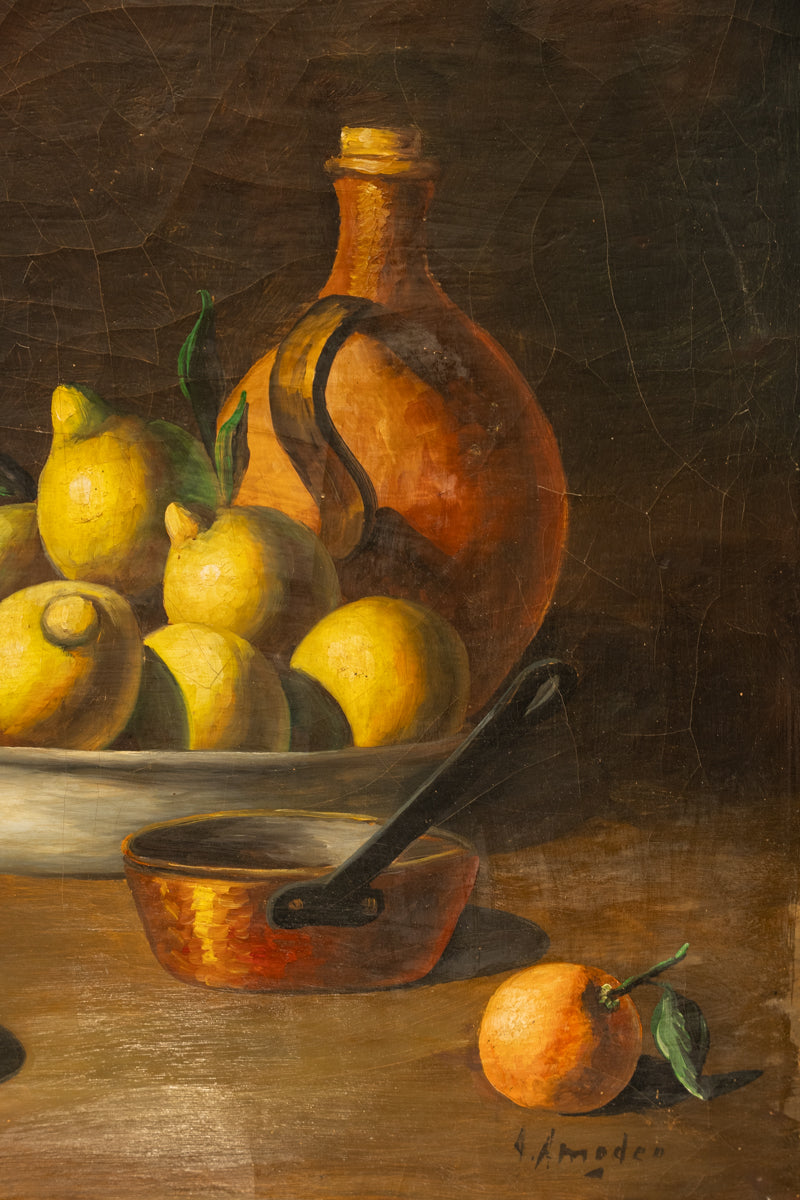 A still life painting in the Mahon gallery